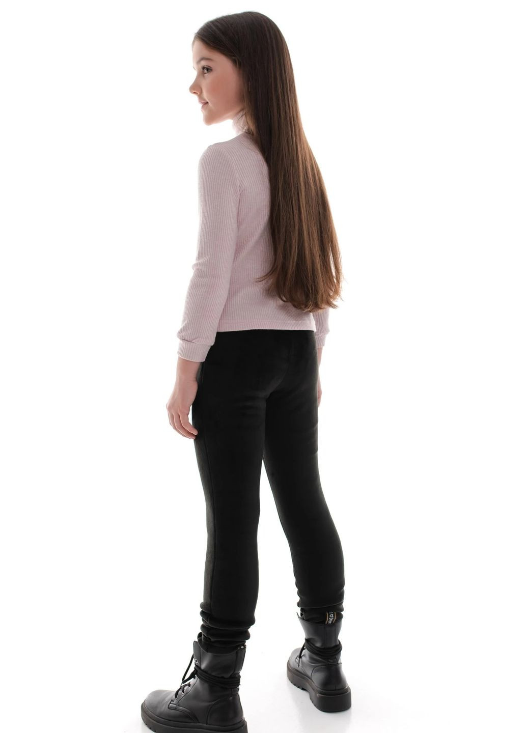 Черные зимние брюки леггинсы утепленные для девочки 9195 116 см черный 69205 Suzie