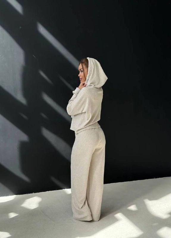 Модний жіночий костюм із теплого турецького рубчика. No Brand 155-2 (264746095)
