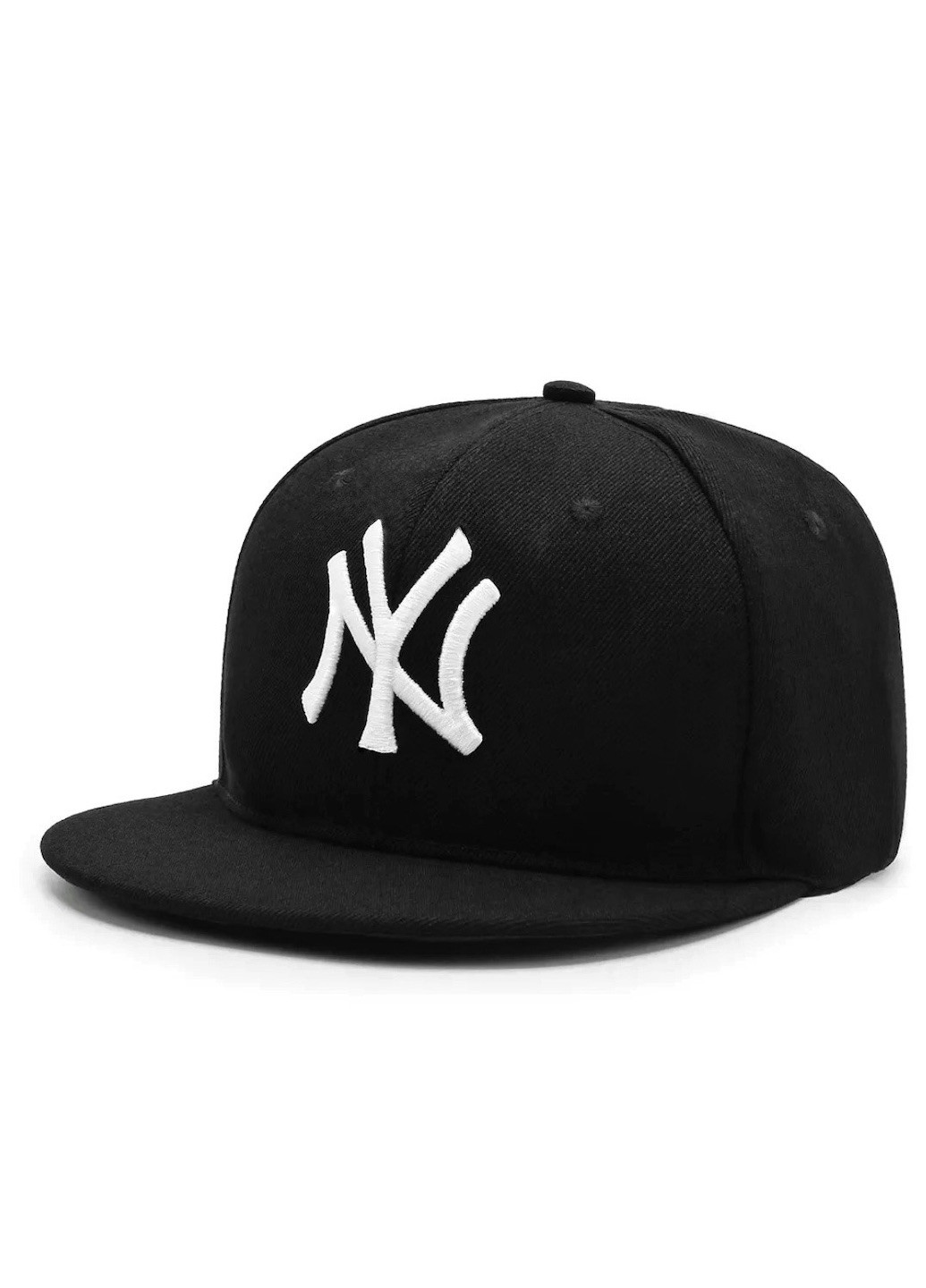 Кепка NY New York Нью-Йорк з прямим козирком Чорний логотип Унісекс WUKE One size Brand снепбек (258464967)