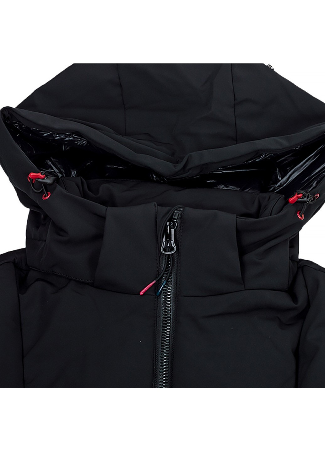 Черная зимняя куртка jacket long zip hood CMP