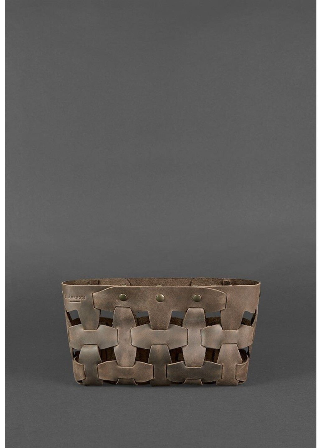 Плетеная сумка из натуральной кожи Пазл S бордовая Krast BN-BAG-31-VIN BlankNote (277977883)