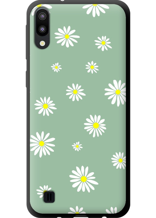 TPU черный чехол 'Ромашки v4' для Endorphone Samsung Galaxy M10 (258092435)