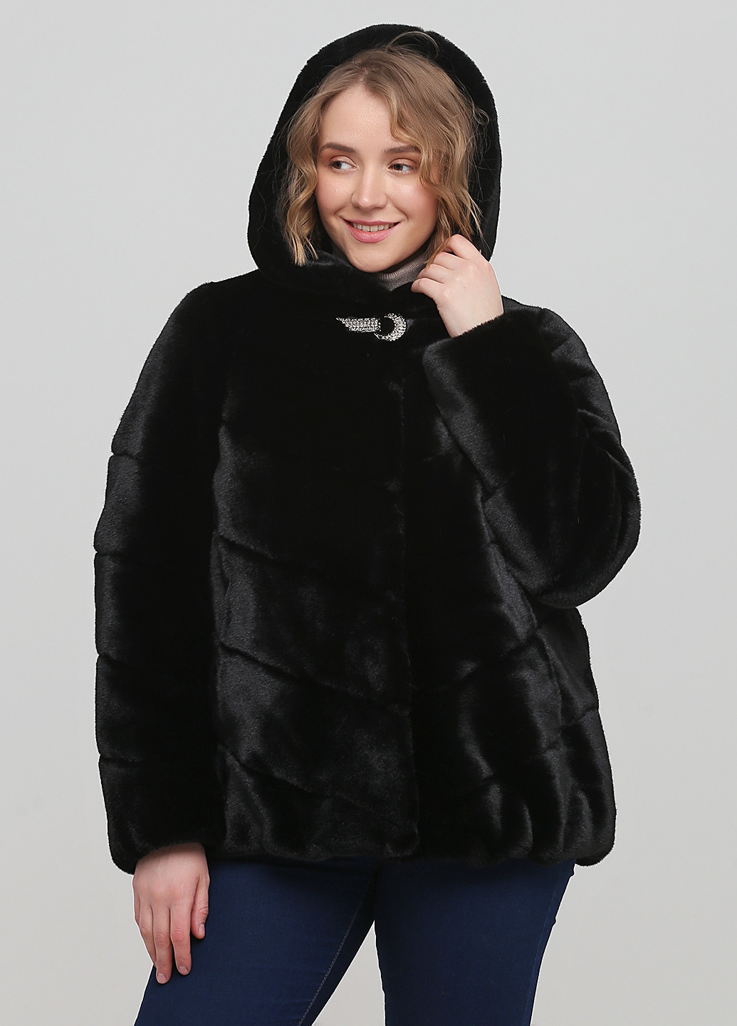 Полушубок з еко-норки Chicly Furs (276250186)