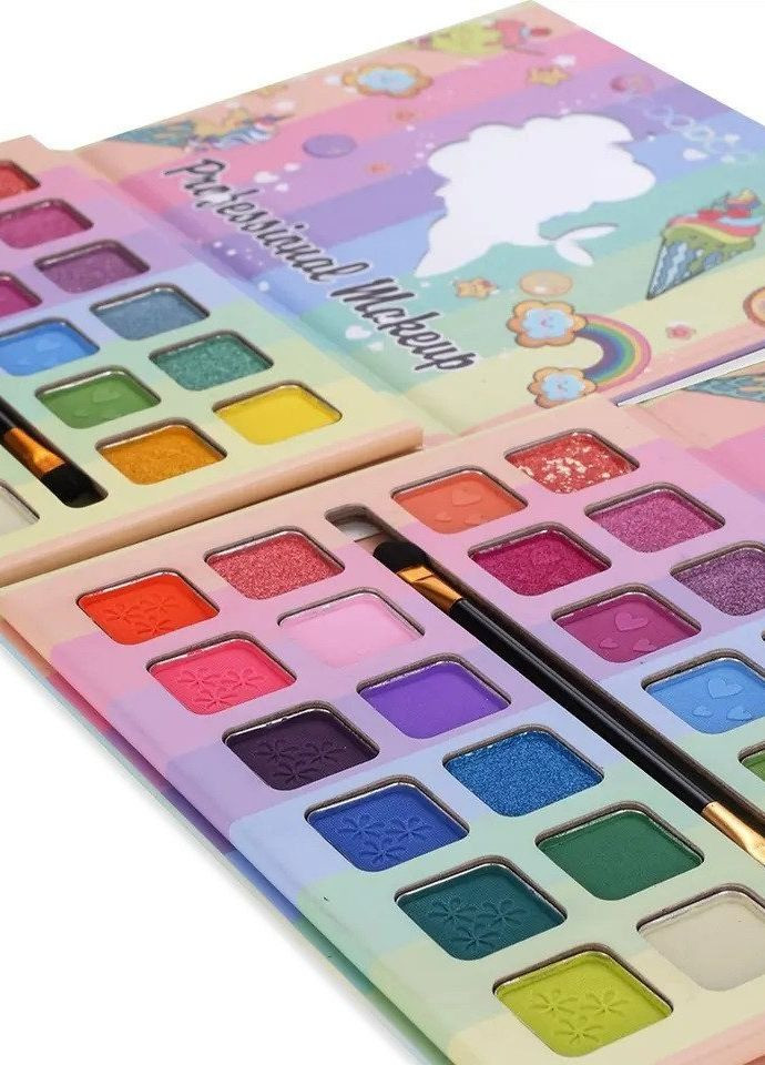 Набір для макіяжу Палетка 24 кольори (LK3602) для дівчинки, з пензликами No Brand (263347187)