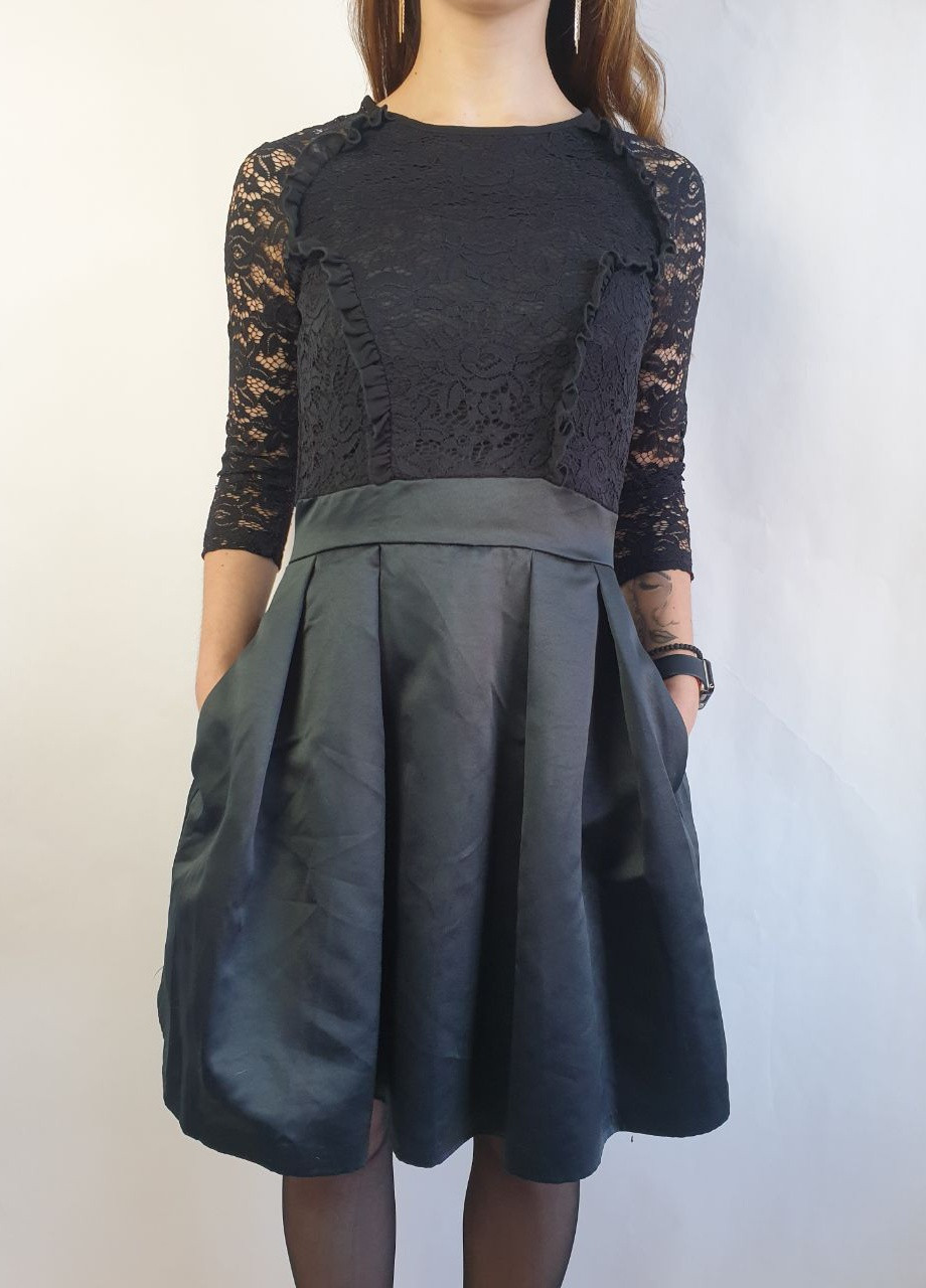 Черное кэжуал платье Artigli однотонное