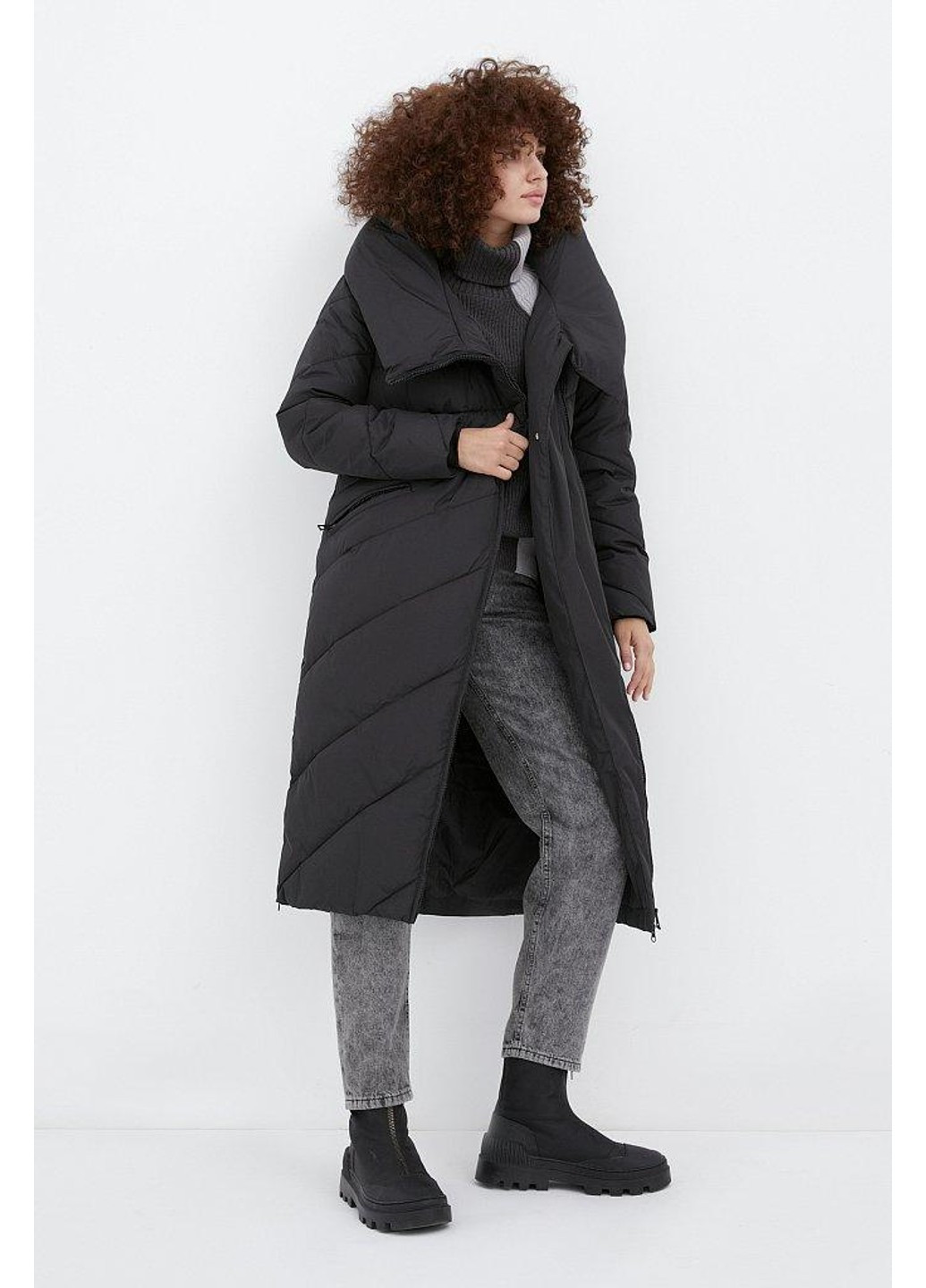 Черная зимняя куртка fwb11010-200 Finn Flare