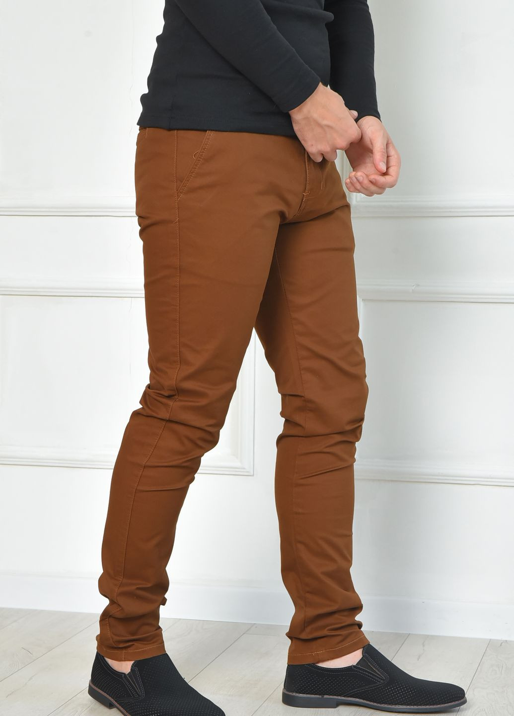 Штани чоловічі коричневого кольору Let's Shop (262442916)