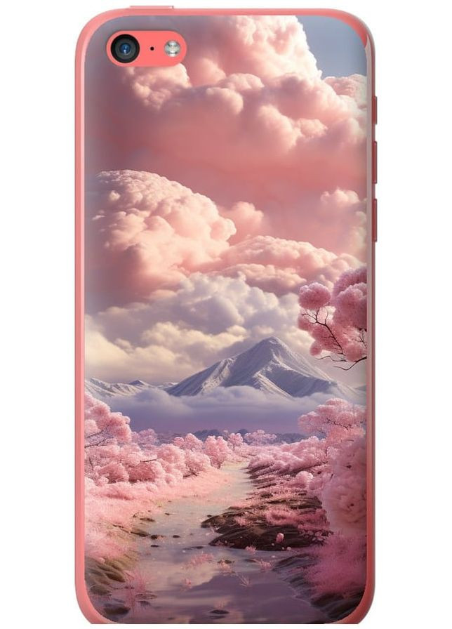 2D пластиковий чохол 'Рожеві хмари' для Endorphone apple iphone 5c (267233706)