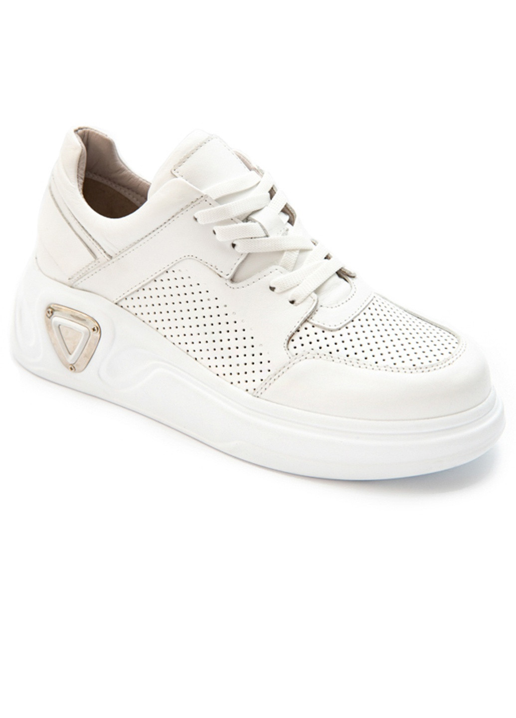 Белые демисезонные кроссовки женские бренда 8200111_(2) ModaMilano