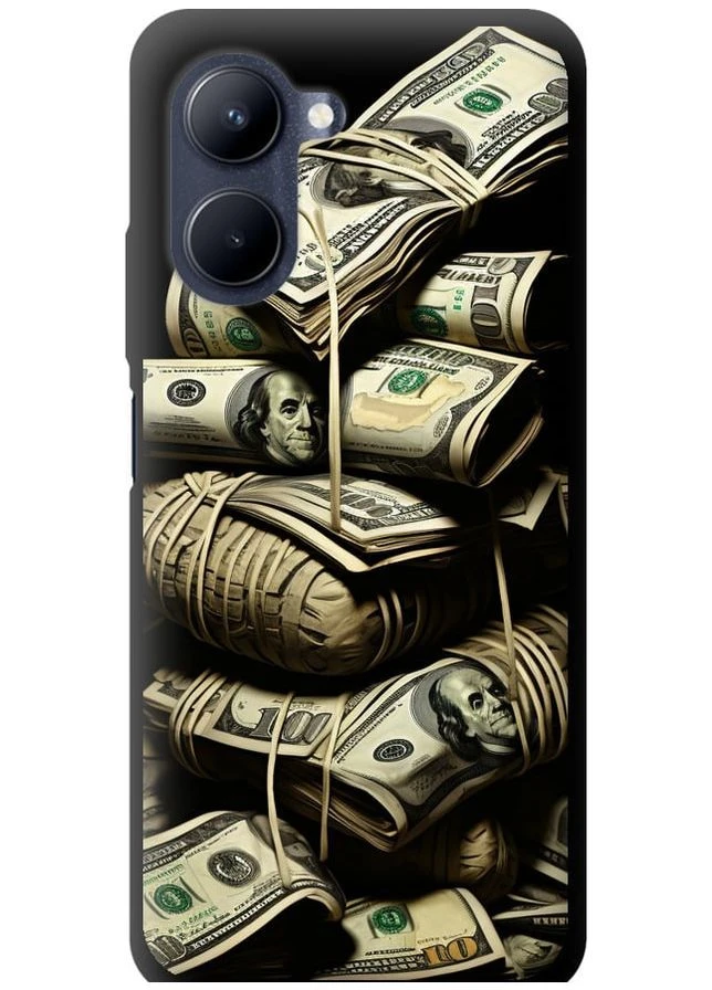 TPU чорний чохол 'Великі гроші' для Endorphone Realme C33 (267318083)
