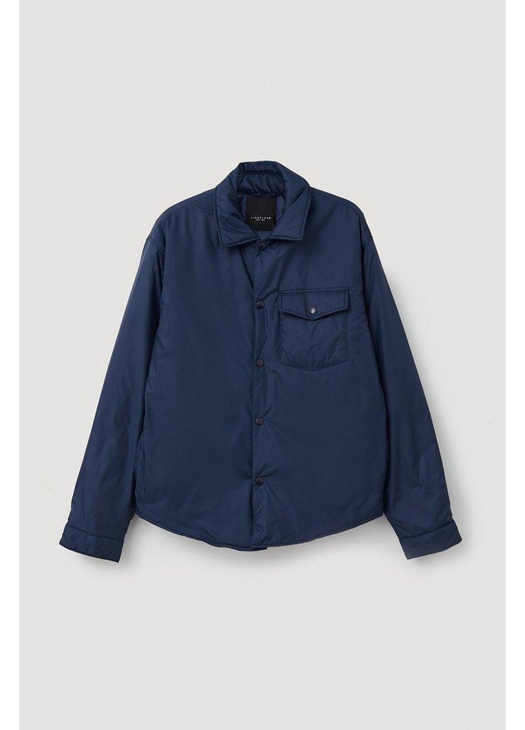 Синяя демисезонная куртка-рубашка fab21082-101 Finn Flare