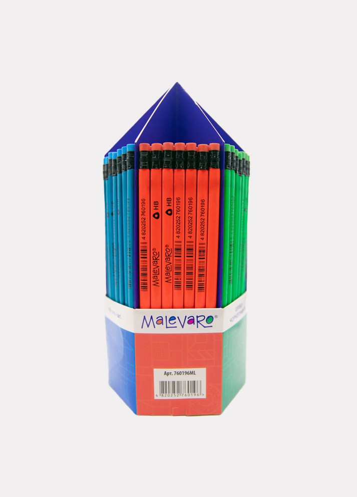 Олівці чорнографітні NEON, Ціна за 1 шт. колір різнокольоровий ЦБ-00215763 Malevaro (259961243)