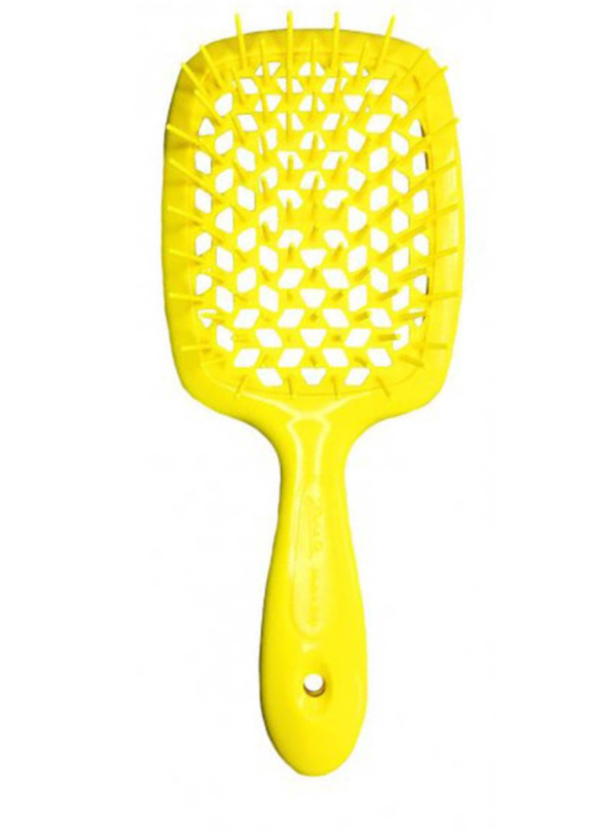 Гребінець для волосся неоновий жовтий 1830 Superbrush The Original Italian Janeke (268380366)