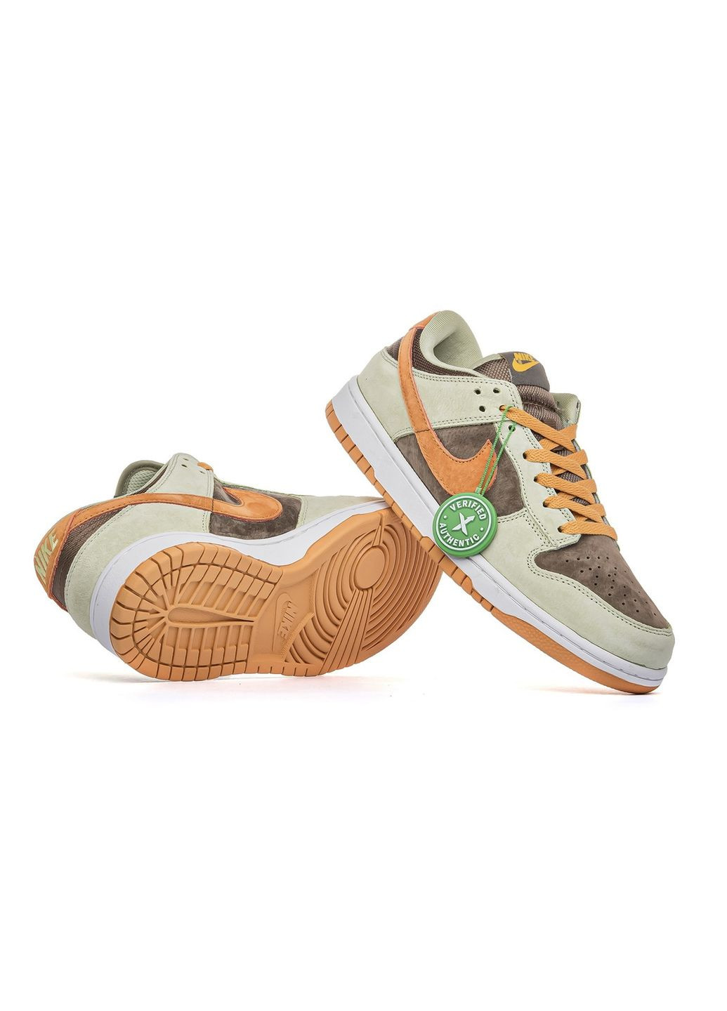 Комбіновані Осінні кросівки чоловічі low dusty olive, вьетнам Nike SB Dunk