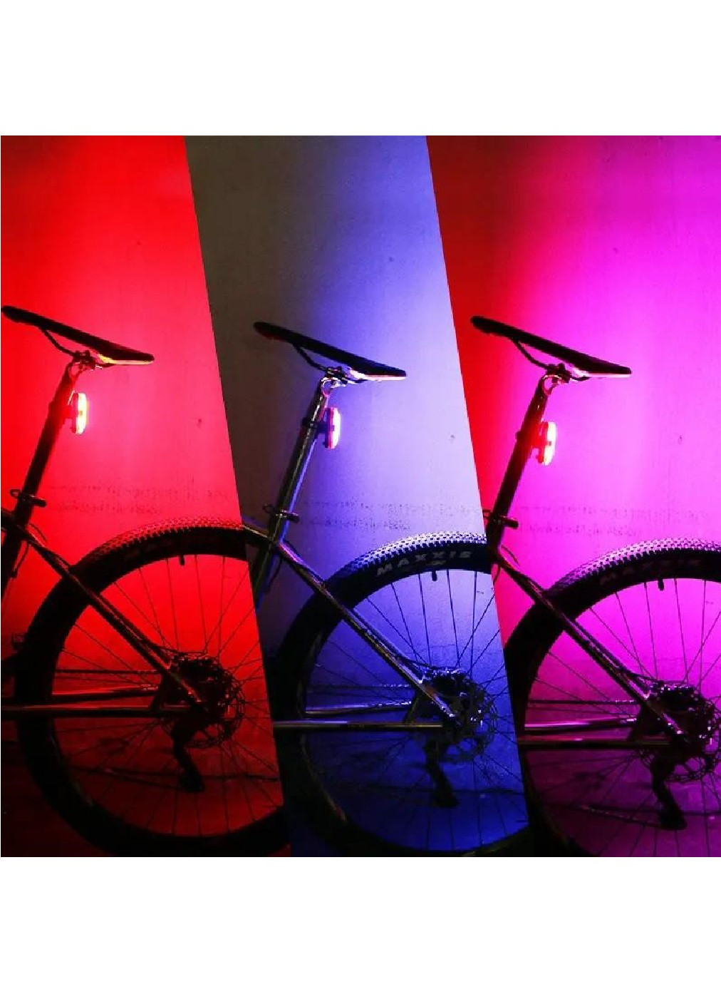Габарит фонарь велосипедный задний светодиодный аккумуляторный водонепроницаемый 71х22х21 мм (476261-Prob) Unbranded (278014569)