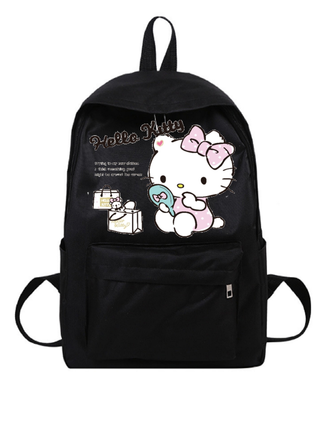Рюкзак міський чорний 36*25 Hello Kitty No Brand (259575398)