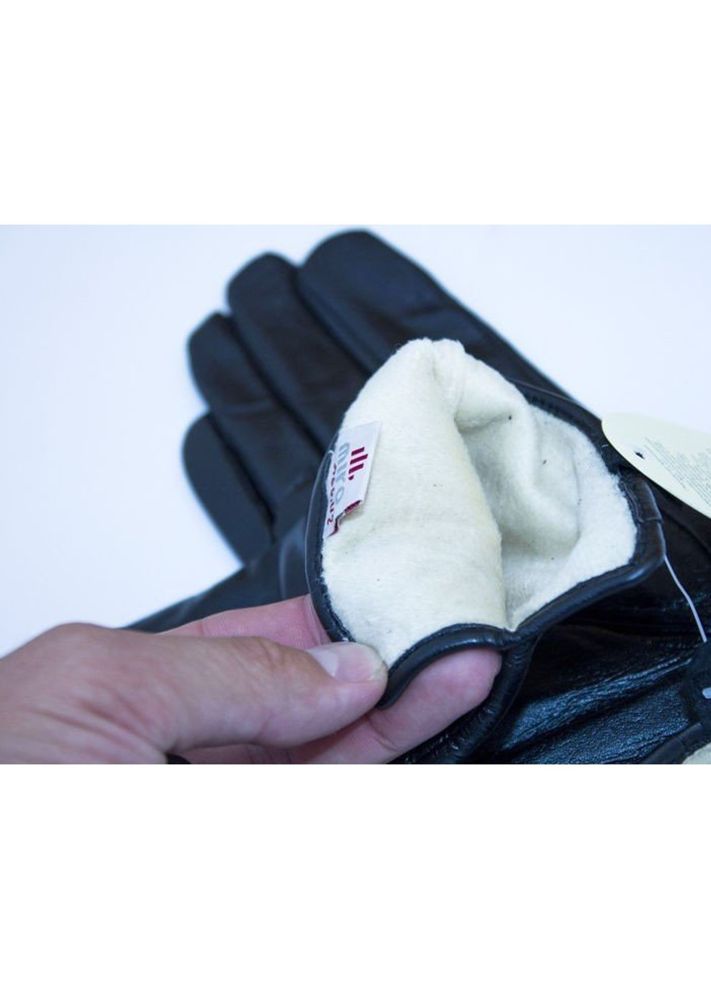 Зимові жіночі чорні рукавички з натуральної шкіри w004 S BR-S (261486860)