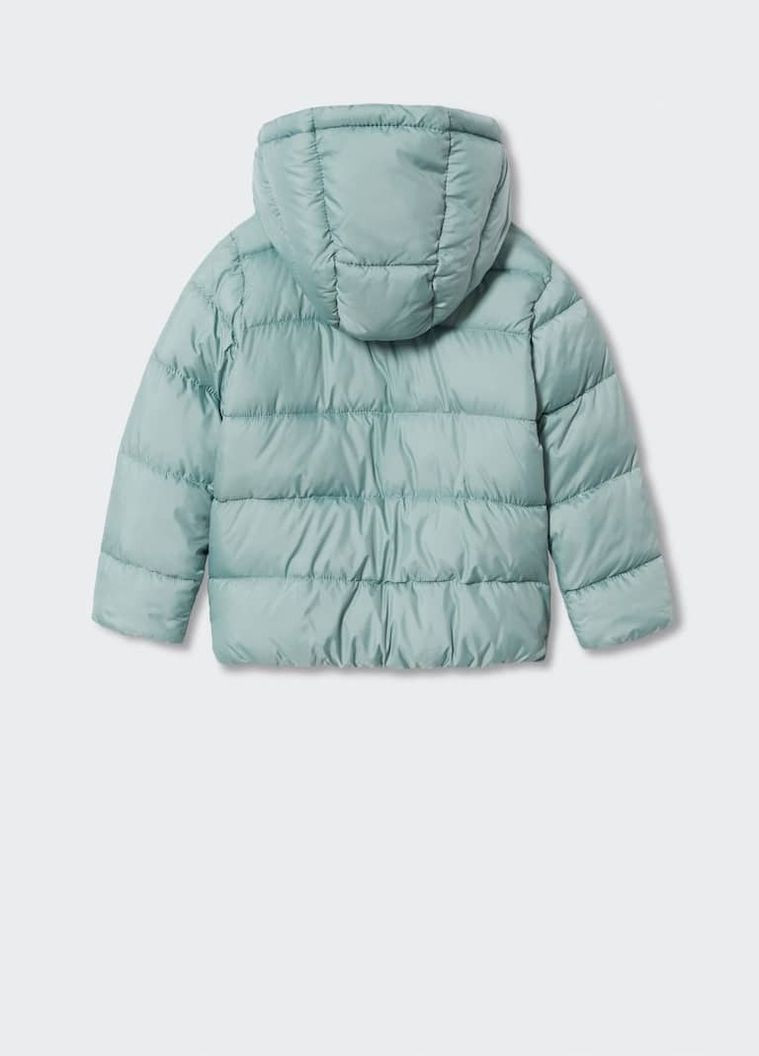 Бірюзова демісезонна демісезонна куртка для дівчинки 9370 128 см бірюзовий 70369 Mango