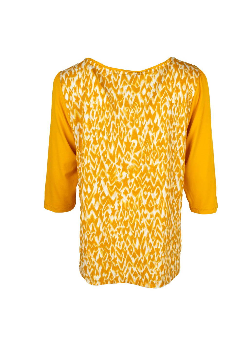 Кофта женская желтая с однотонными рукавами Street One (276777124)