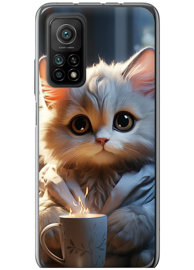 Силиконовый чехол 'White cat' для Endorphone Xiaomi Mi 10T Pro (266340810)