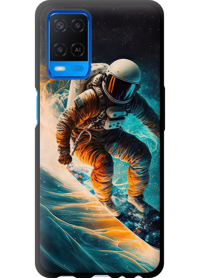 TPU черный чехол 'Сноубордист' для Endorphone Oppo A54 (258091432)