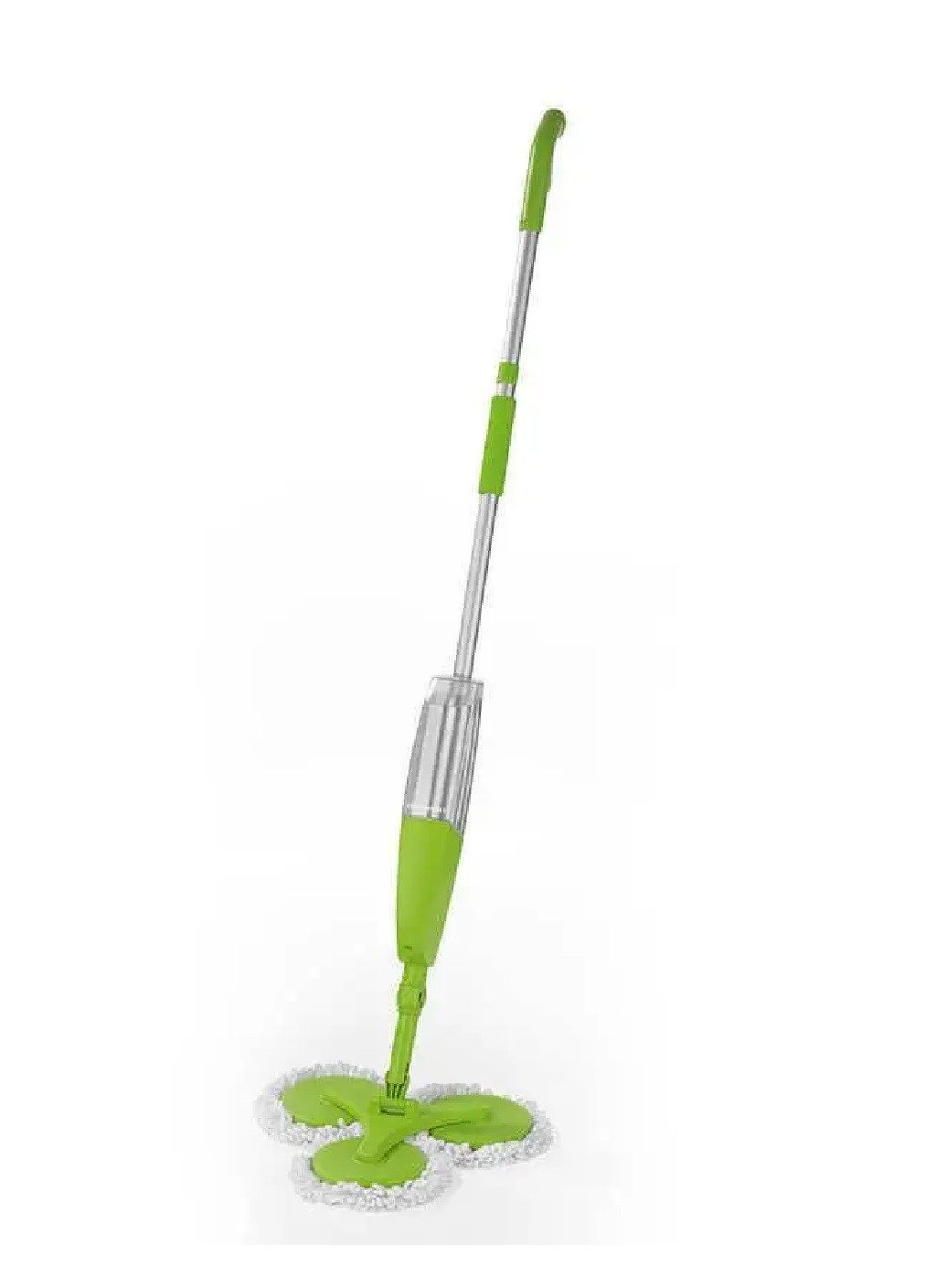 Гибкая тройная швабра с распылителем 3 Magic Mop телескопическая ручка микрофибровые насадки 40x130x40 см (474094-Prob) Зеленая Unbranded (257309441)