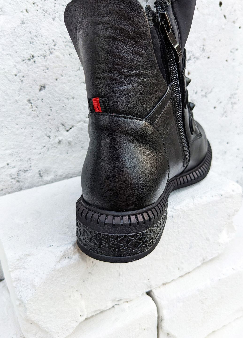Шкіряні черевики в стилі "байкер" INNOE ботинки (262803065)