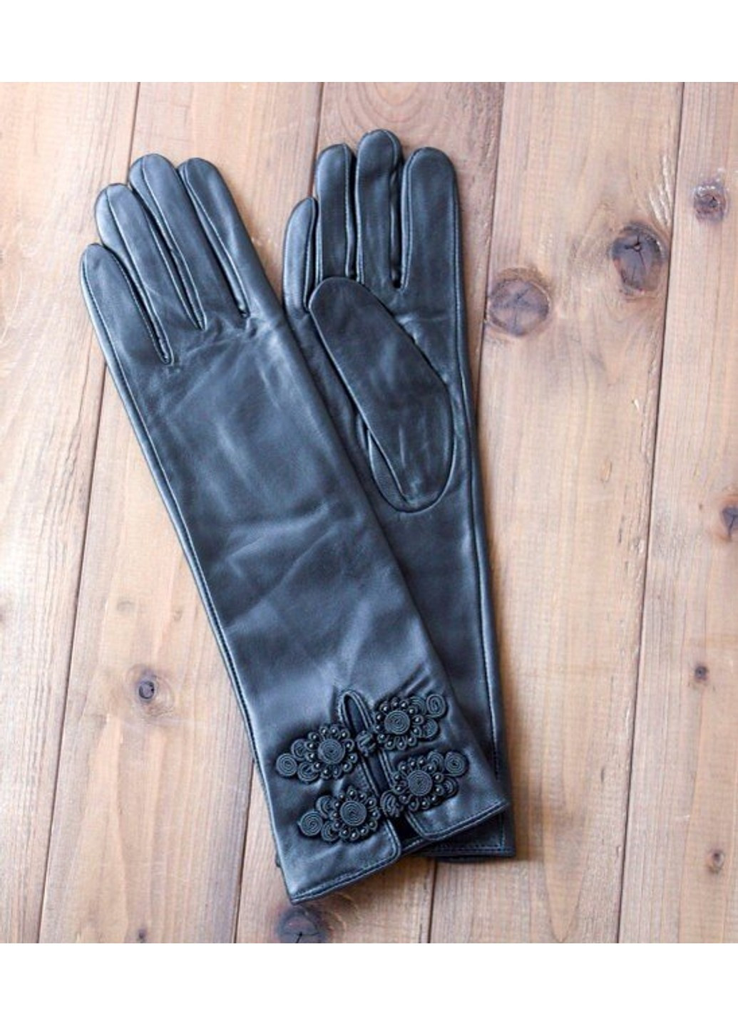 Жіночі шкіряні довгі рукавички 847 Shust Gloves (261486905)