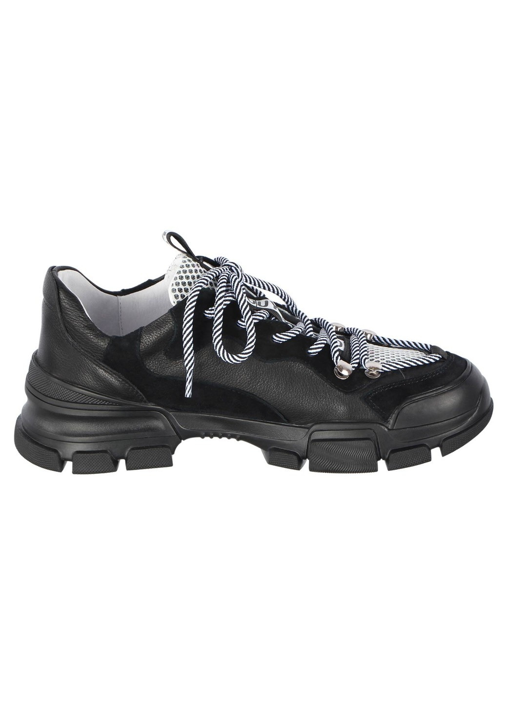 Черные демисезонные женские кроссовки 195648 Deenoor