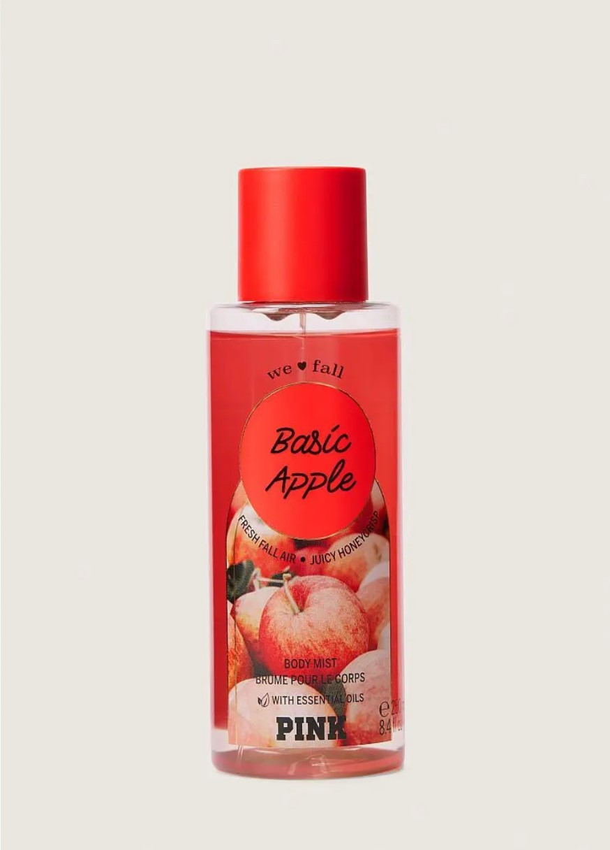 Парфюмированный спрей PINK Basic Apple Body Mist 250 ml Victoria's Secret (267506993)
