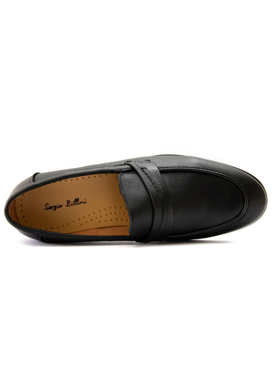 Черные вечерние туфли мужские бренда 9200303_(1) Sergio Billini без шнурков