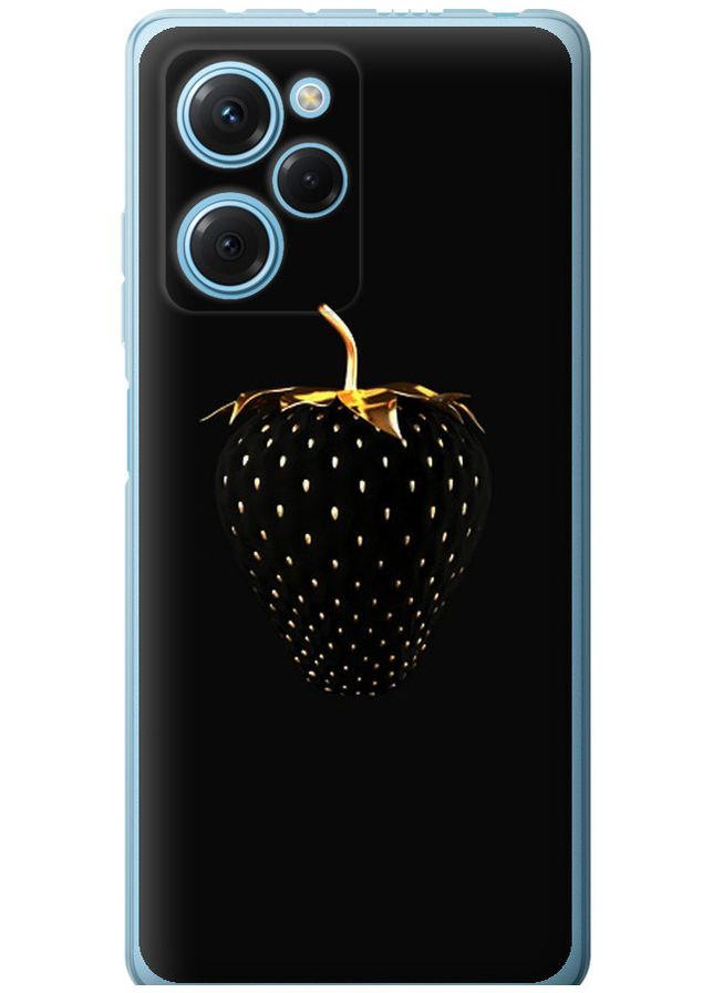 Силиконовый чехол 'Черная клубника' для Endorphone Xiaomi Poco X5 Pro 5G (260167345)