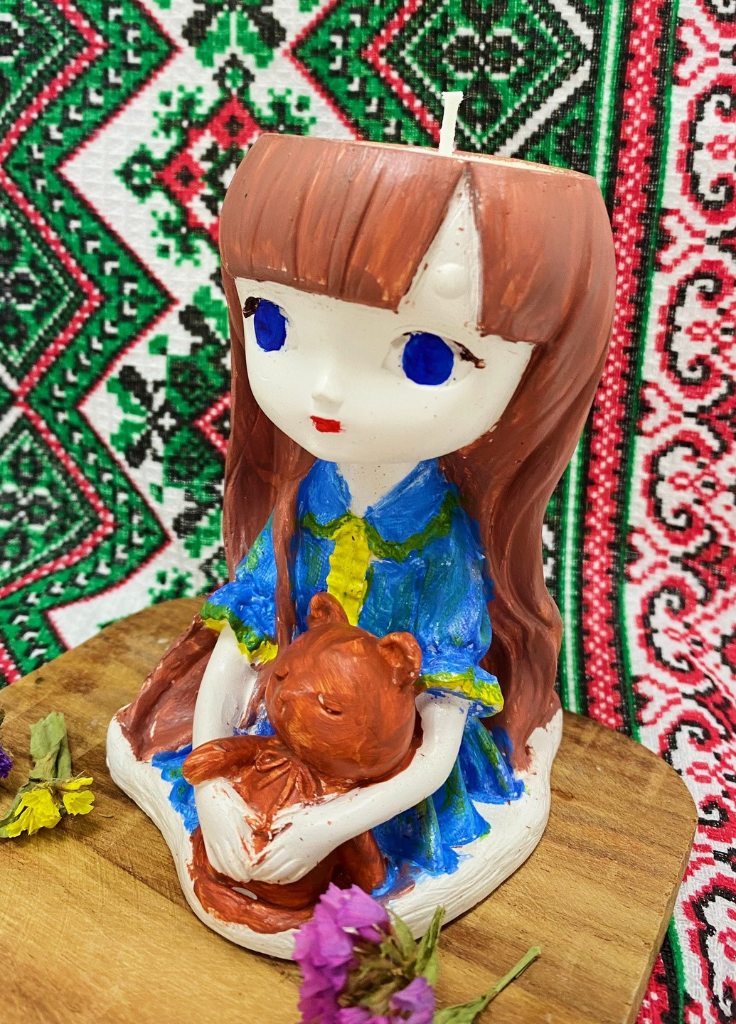 Свеча соевая в кашпо - Герда No Brand (257825384)