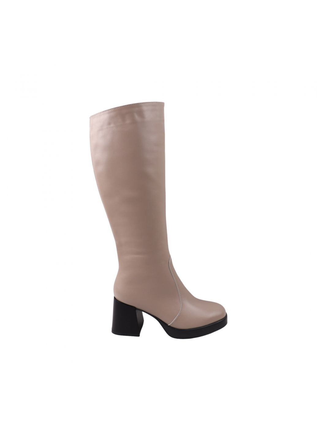 сапоги женские капучино натуральная кожа R&Y