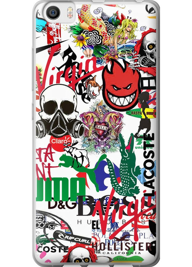 Силіконовий чохол 'Many different logos' для Endorphone Xiaomi Mi5 (257905850)