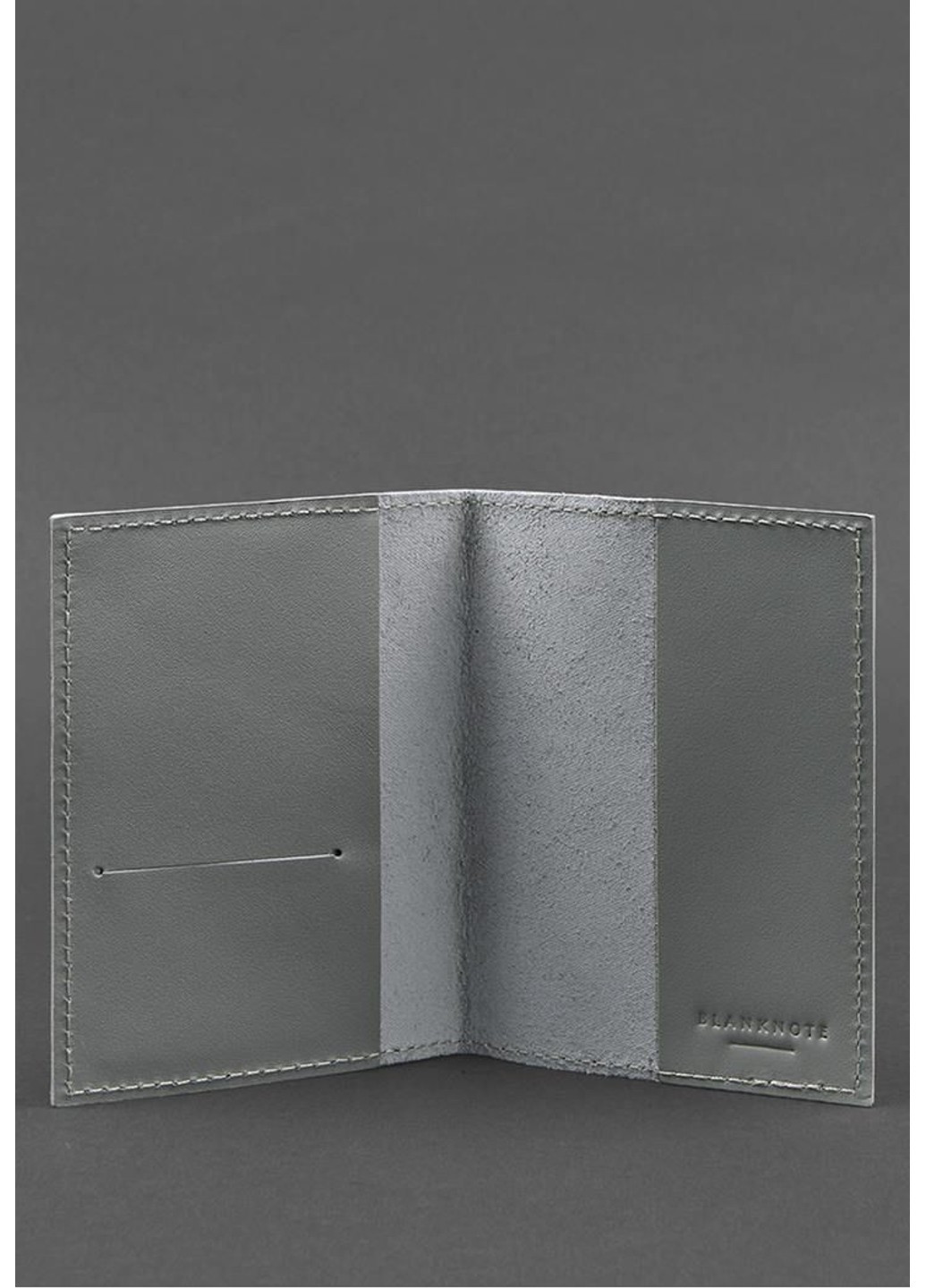 Шкіряна паспортна кришка 1.2 сіра BN-OP-1-2-тінь BlankNote (263519226)