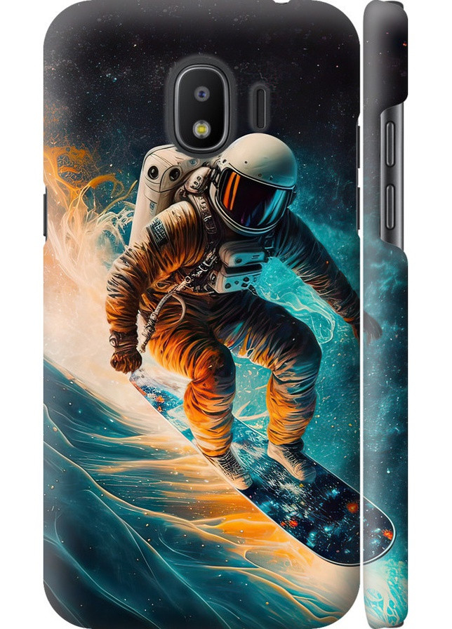 3D пластиковый матовый чехол 'Сноубордист' для Endorphone Samsung Galaxy J2 2018 (258091259)