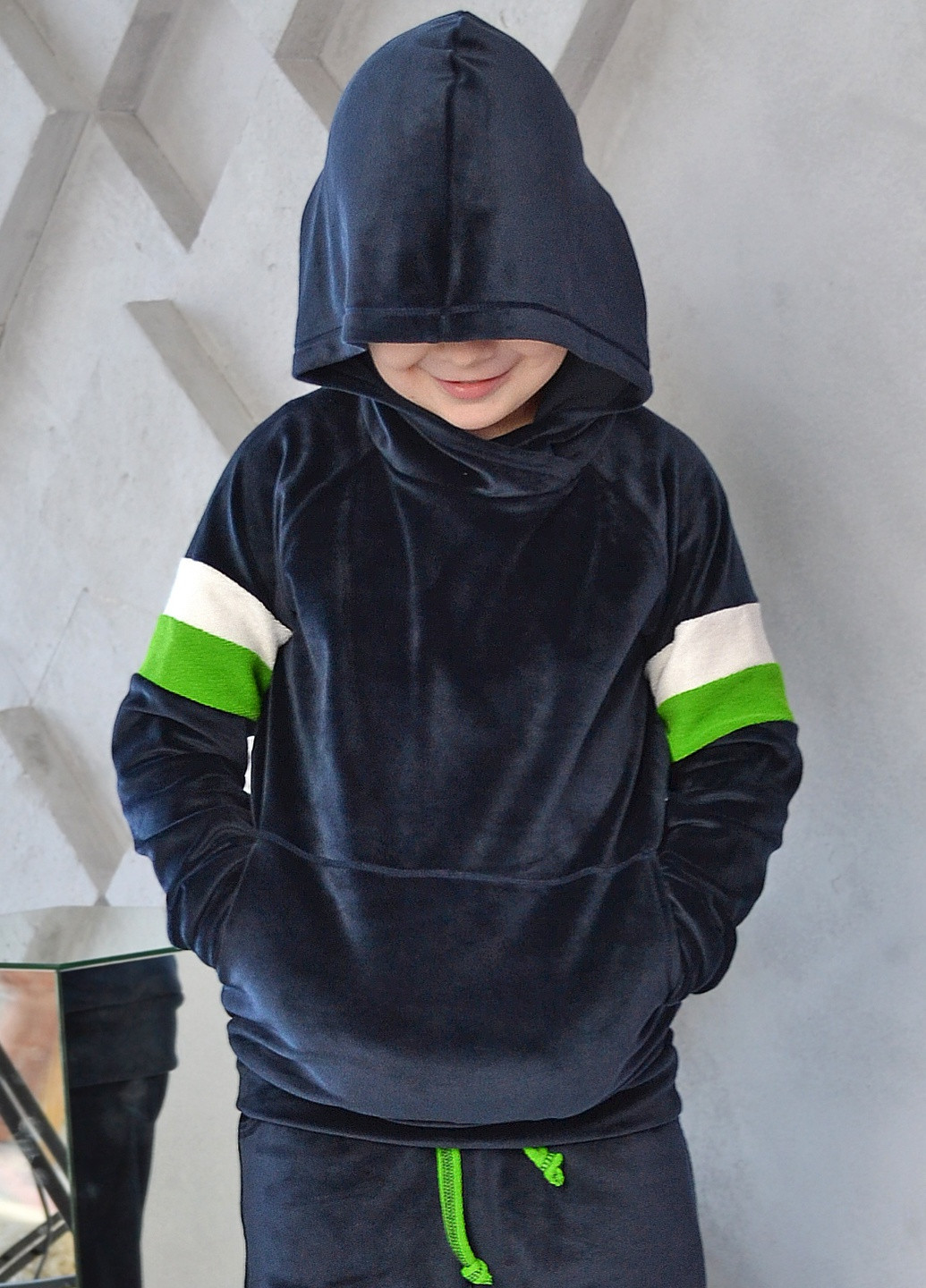 Удобный и стильный детский велюровый спортивный костюм для мальчика от ZM (258019207)