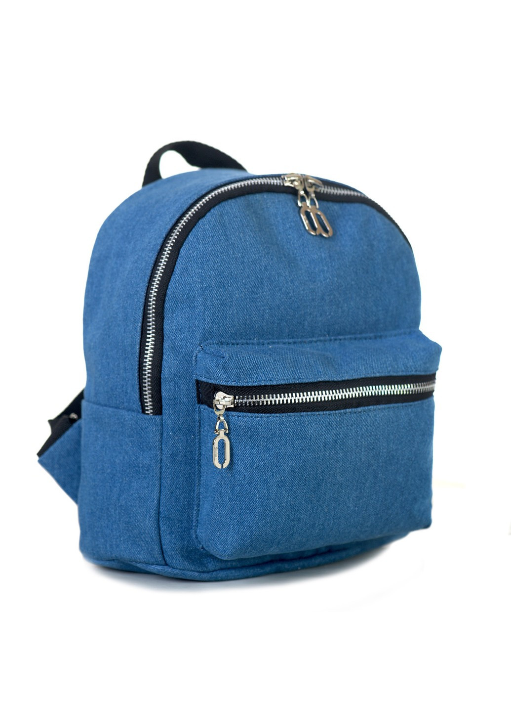 Маленький синий джинсовый рюкзак дошкольный для девочки для мальчика повседневный городской 5 литров No Brand (258591303)