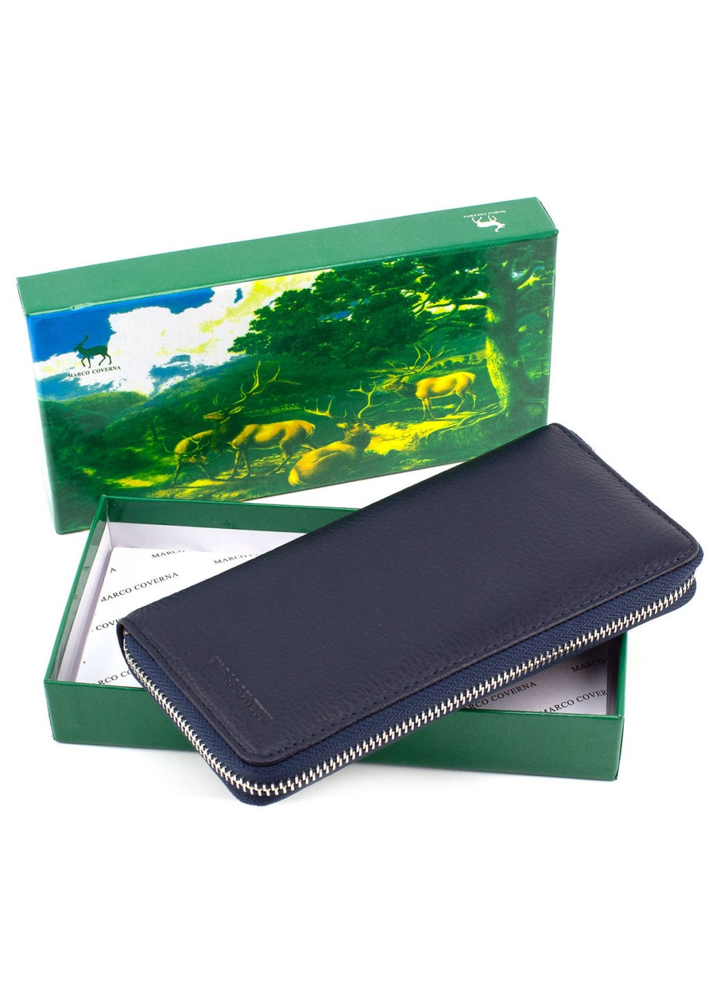 Оригінальний шкіряний гаманець для жінок MC-7002-5 (JZ6682) синій Marco Coverna (259752482)