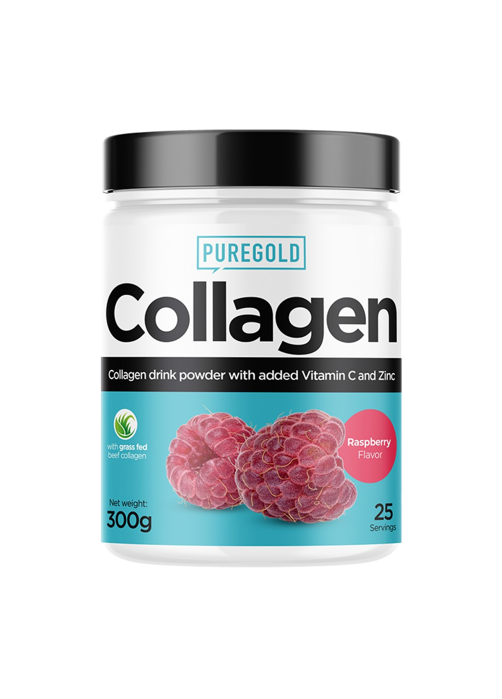 Бичачий Колаген з Вітаміном С та Цинком Collagen - 300г Pure Gold Protein (269713217)