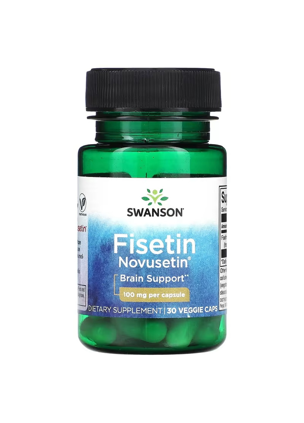 Фізетин Fisetin Novusetin 100мг - 30 вег.капсул Swanson (271823054)
