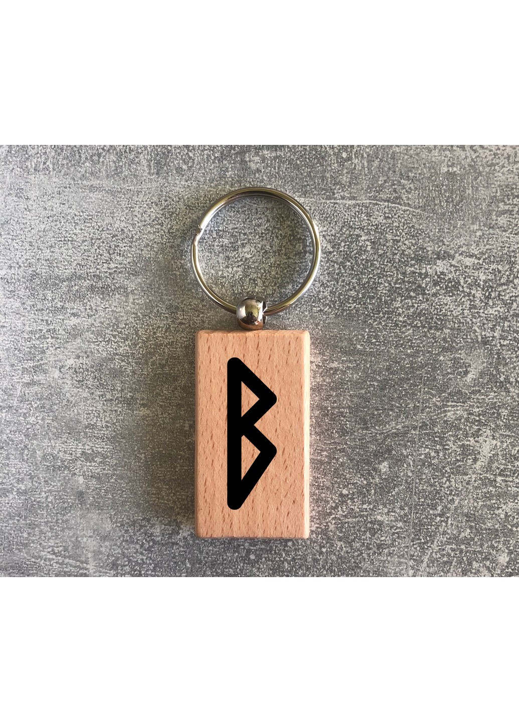 Дерев’яний брелок з руною Старшого Футарка «БЕРКАНА» ЗаСвіт (261255842)