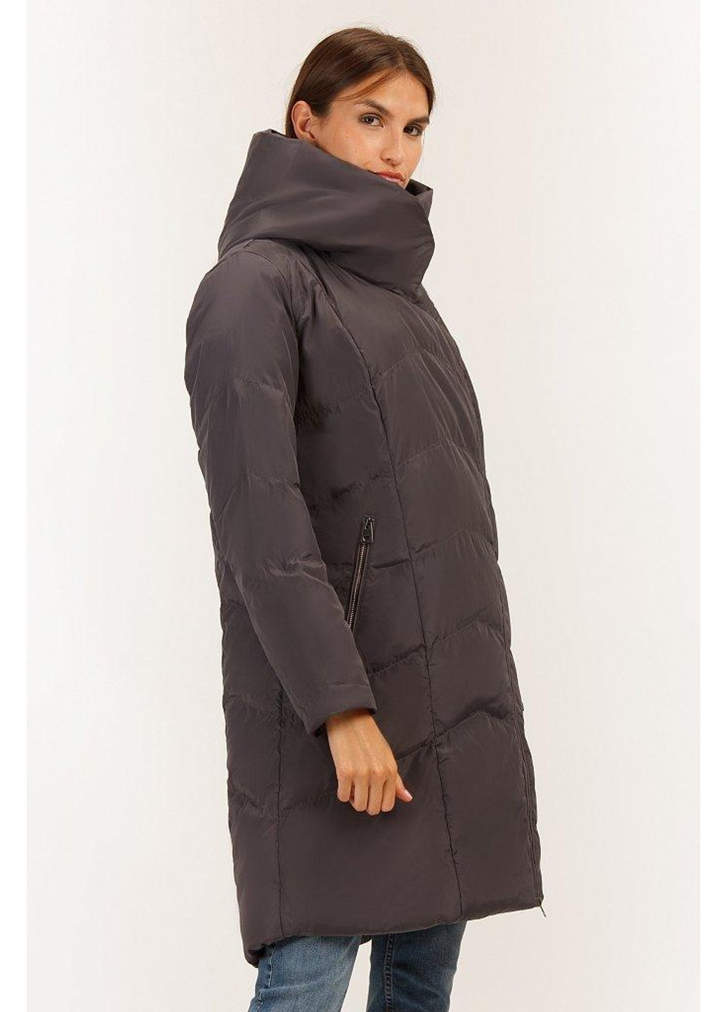 Темно-серая зимняя зимняя куртка a19-11010-202 Finn Flare