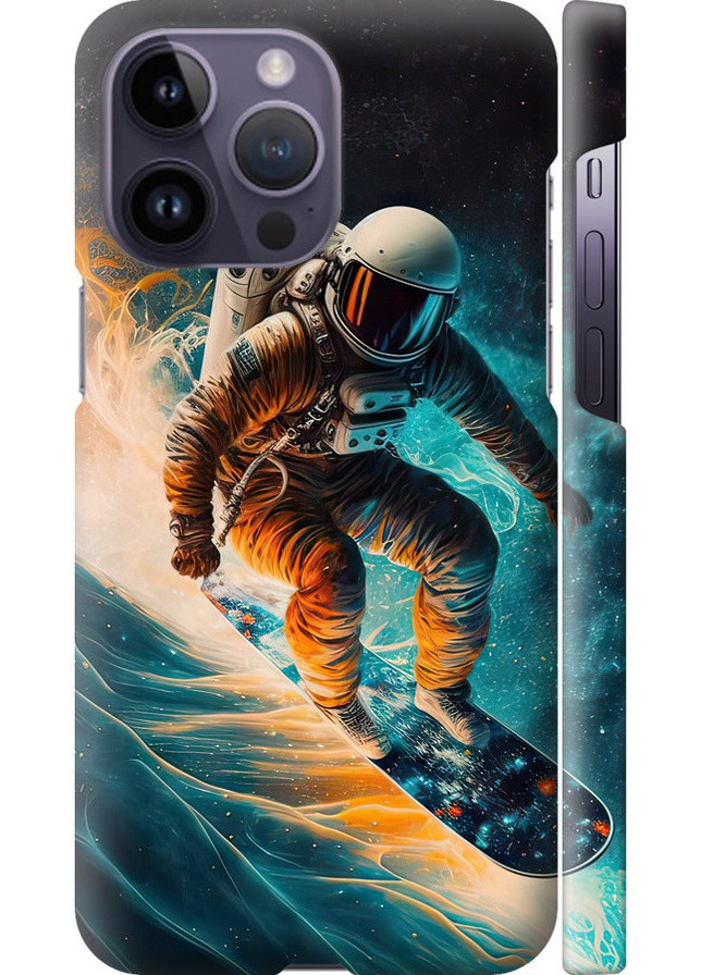 3D пластиковый матовый чехол 'Сноубордист' для Endorphone Apple iPhone 14 Pro Max (258093249)