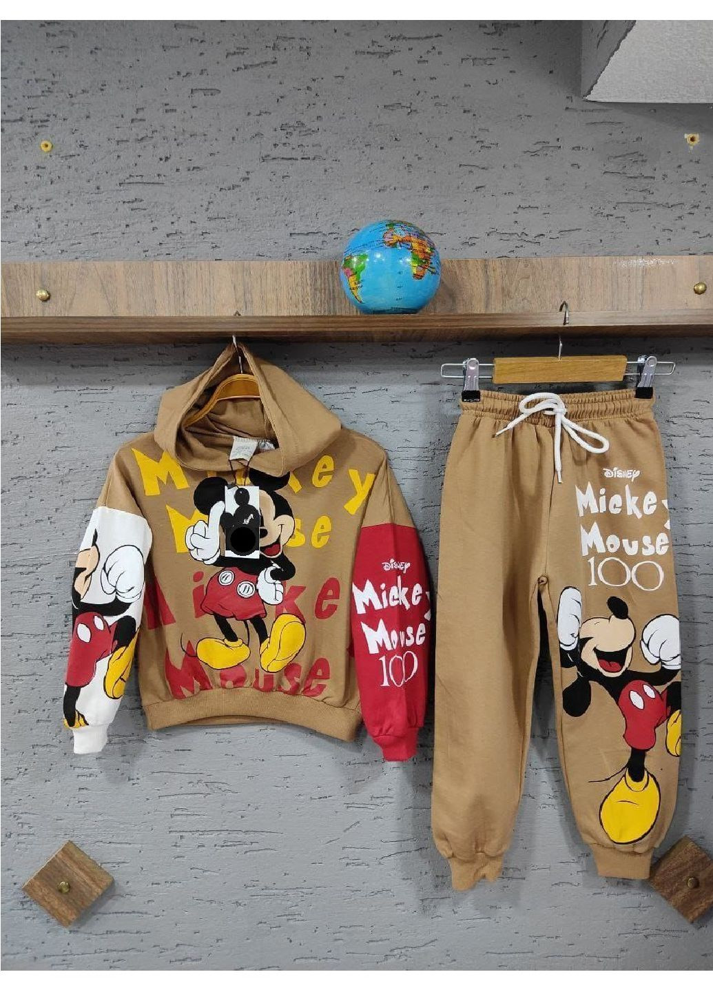 Спортивный костюм двунитка "Mickey Mouse" (Микки Маус) TRW290324 No Brand худі+брюки (277694981)