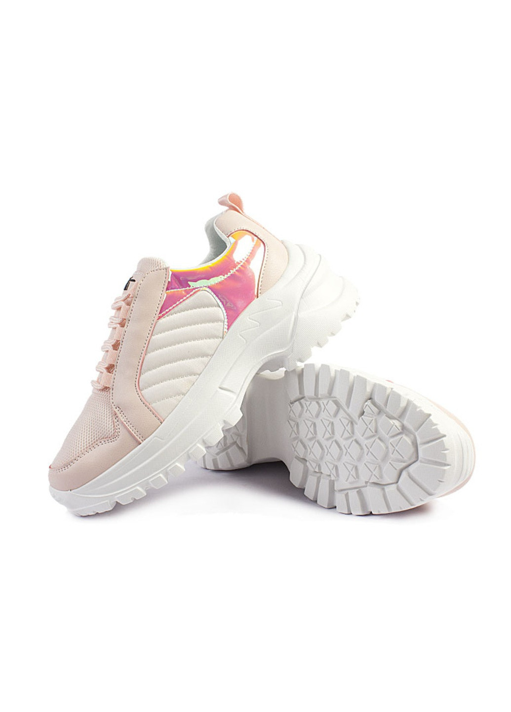 Розовые кроссовки женские бренда 8300145_(9) Stilli