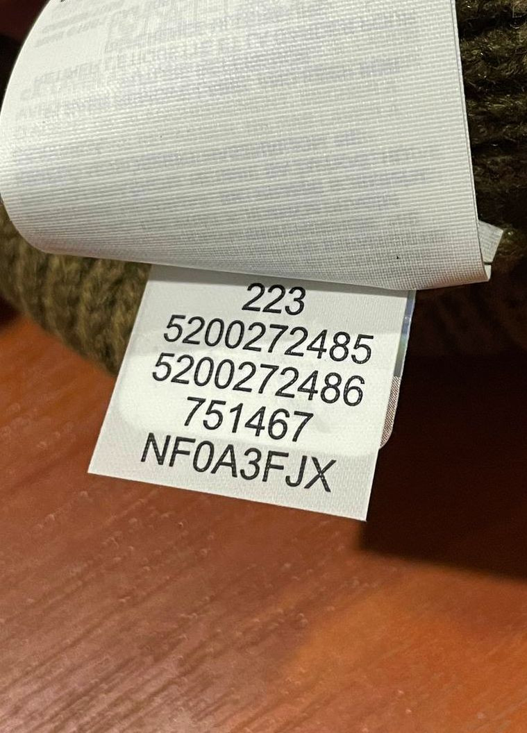 Шапка оригінал унісекс The North Face logo box cuffed beanie military olive tnf (265331207)