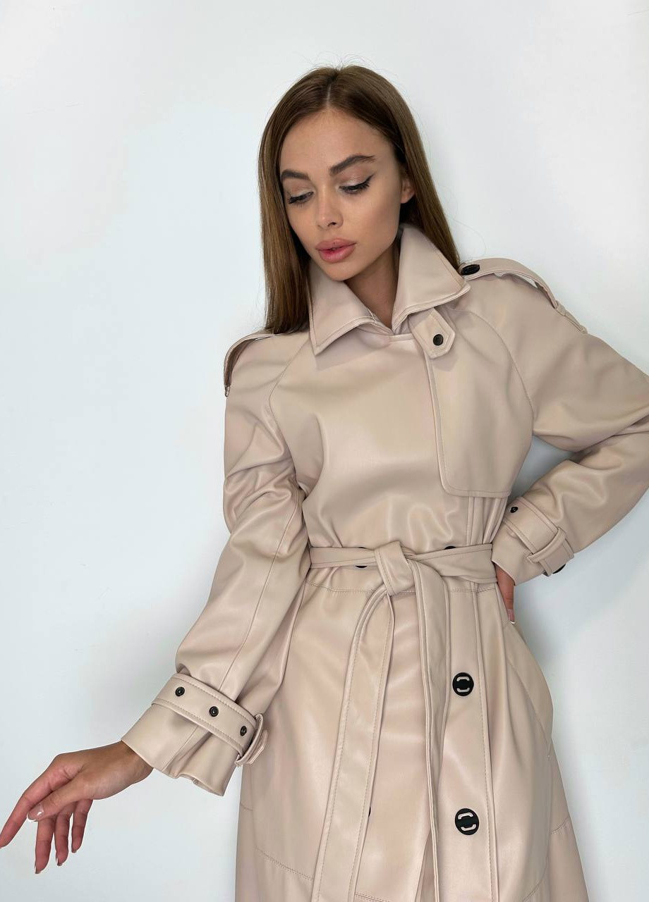 Бежевое демисезонное Тренч Liton