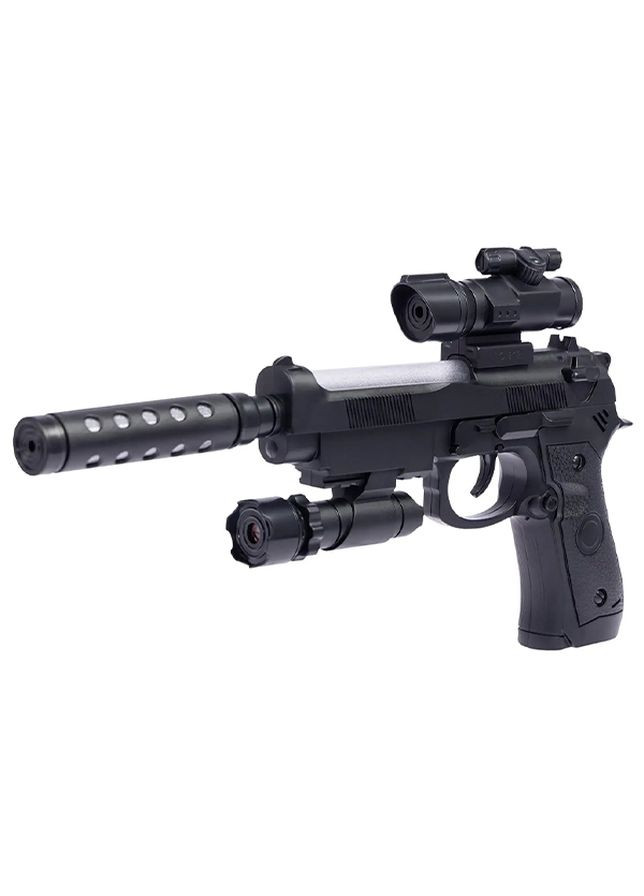 Пистолет свето-звуковой Beretta 92FS цвет черный ЦБ-00236720 Zipp Toys (269081045)